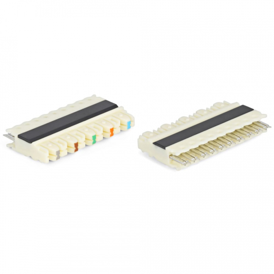 Пятипарный модуль Hyperline 110, категория 5e