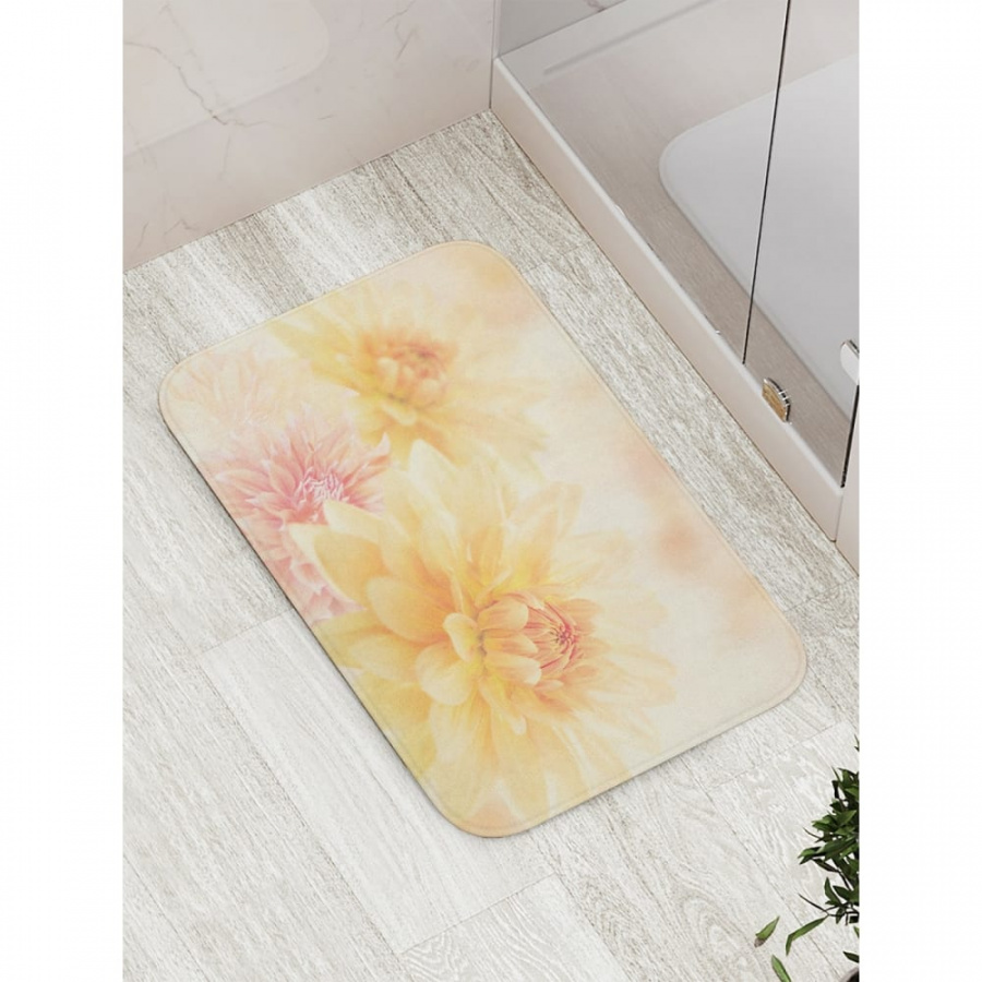 Противоскользящий коврик для ванной, сауны, бассейна JOYARTY Цветочная ласка