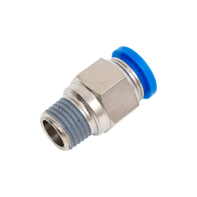 Цанговый прямой пневмофитинг HIMPT PC 10-02 00028008160 Цанговый прямой пневмофитинг HIMPT PC 10-02 00028008160