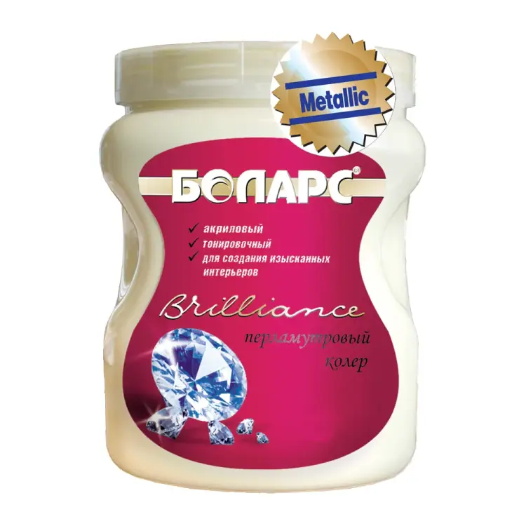 Краска БОЛАРС Vavilon - Brilliance Металлик (золото) 5 кг 5390