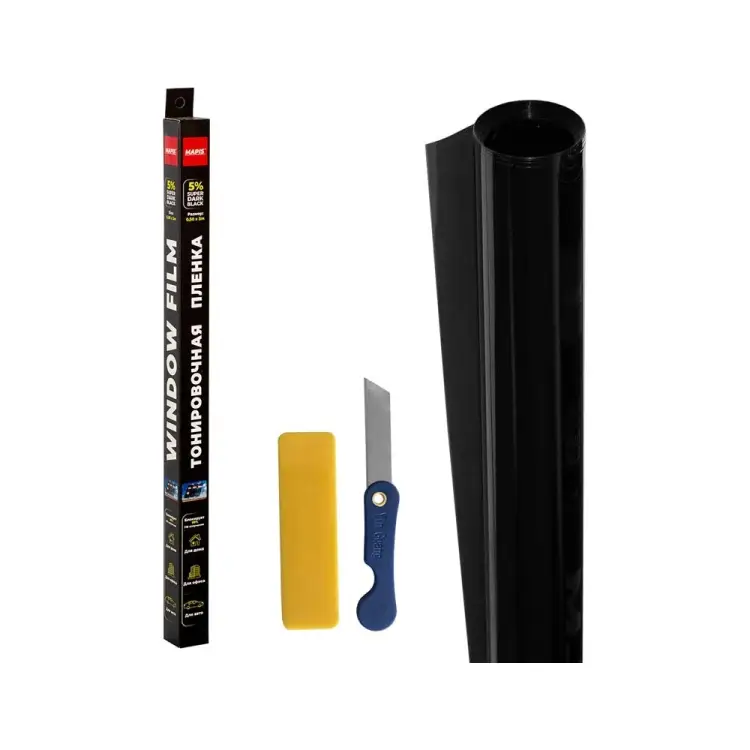Тонировочная пленка Mapis super dark black - 5 процентов (0.50м х 3м) 96105
