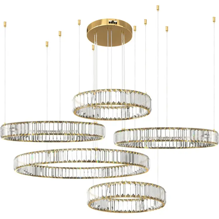 Подвесной светильник LOFT IT Crystal ring 10135/5 Gold