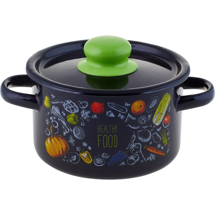 Цилиндрическая эмалированная кастрюля appetite Healthy food 1с15с/1 Healthy Цилиндрическая эмалированная кастрюля appetite Healthy food 1с15с/1 Healthy