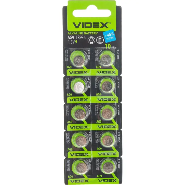 Алкалиновый часовой элемент питания Videx VID-AG09