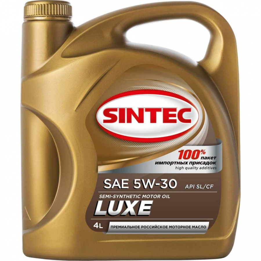 Моторное полусинтетическое масло Sintec LUXE SAE 5W-30, API SL/CF