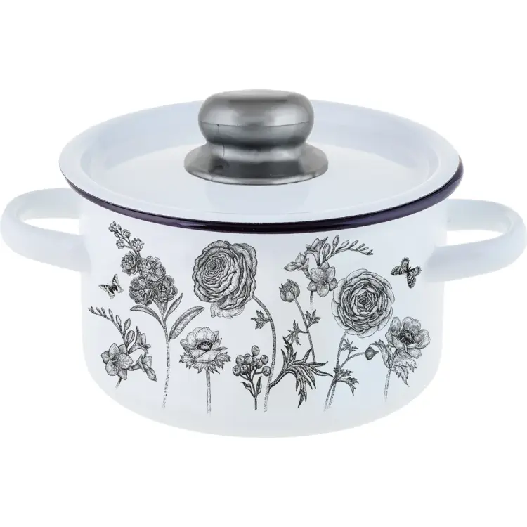 Эмалированная цилиндрическая кастрюля appetite Je t’aime 1с15с/1 Je Эмалированная цилиндрическая кастрюля appetite Je t’aime 1с15с/1 Je