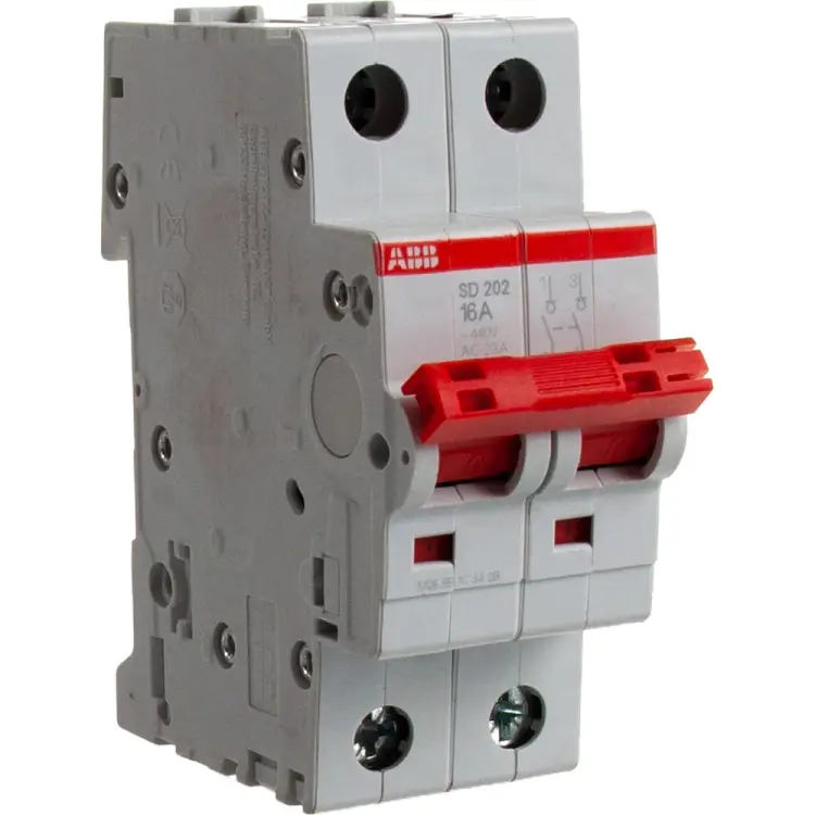 Двухполюсной рубильник ABB SD202/16 2CDD282101R0016