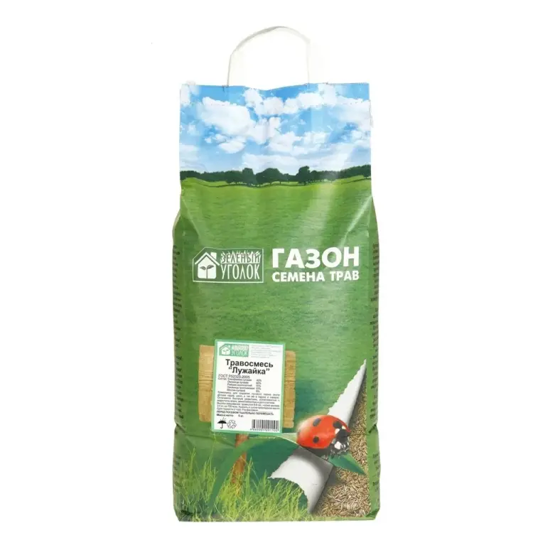 Травосмесь газона семена Зеленый уголок Лужайка 4660001291102