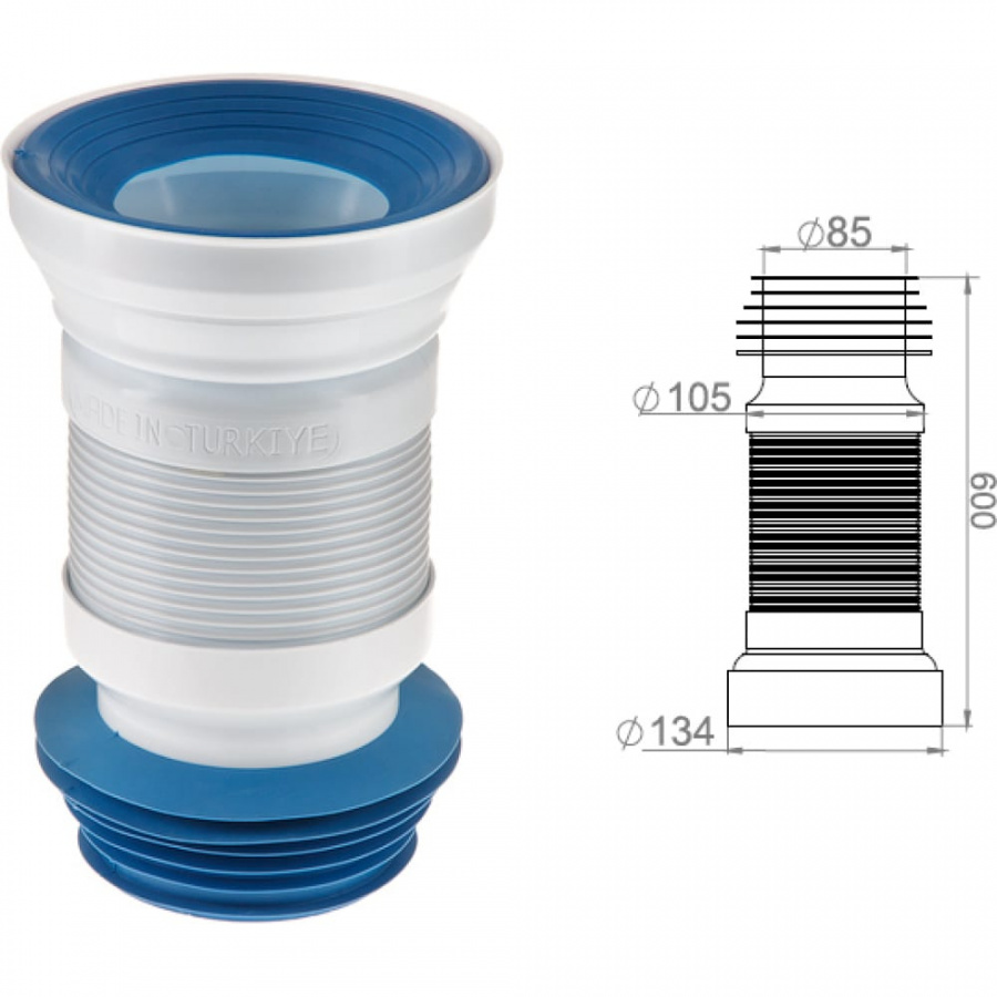 Гофра для унитаза AV Engineering AVE129600