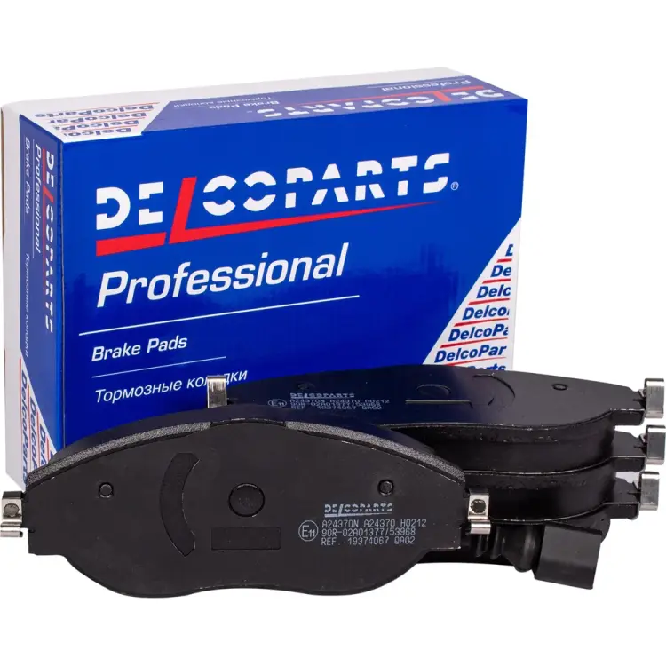 Передние колодки тормозные Delcoparts 19374067 Передние колодки тормозные Delcoparts 19374067