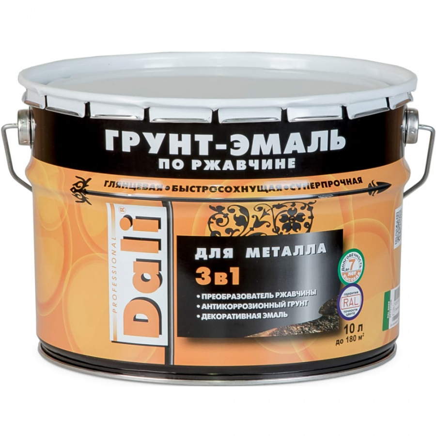 Молотковая грунт-эмаль по ржавчине DALI 41758