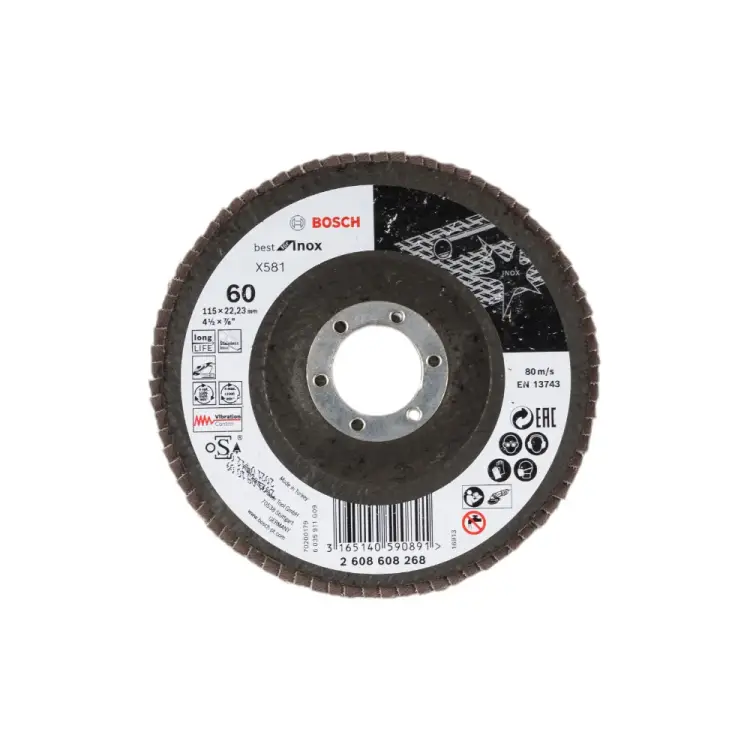 Лепестковый круг для УШМ Bosch Best for Inox 2608608268 Лепестковый круг для УШМ Bosch Best for Inox 2608608268