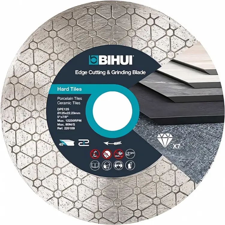 Алмазный диск для заусовки плитки под 45 градусов BIHUI DPE125 Алмазный диск для заусовки плитки под 45 градусов BIHUI DPE125