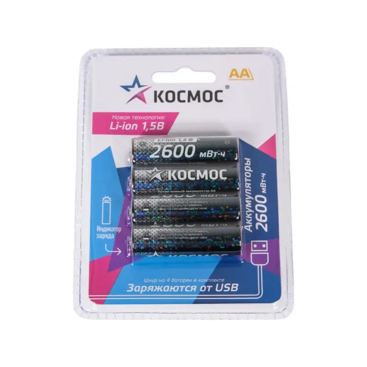 Аккумулятор КОСМОС KOCR6Li2600mWh4BL
