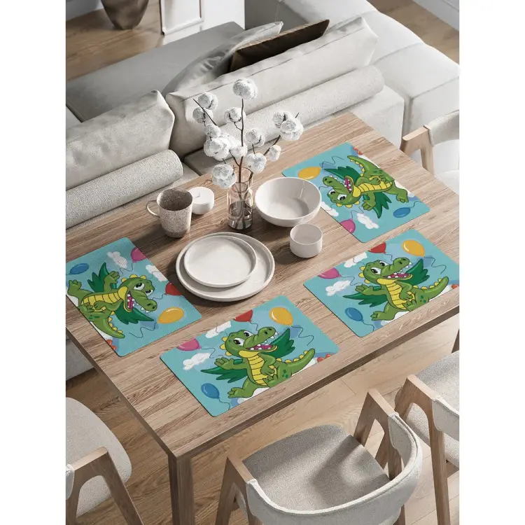 Набор прямоугольных тканевых салфеток на стол для сервировки JOYARTY ser002_423255_30x46