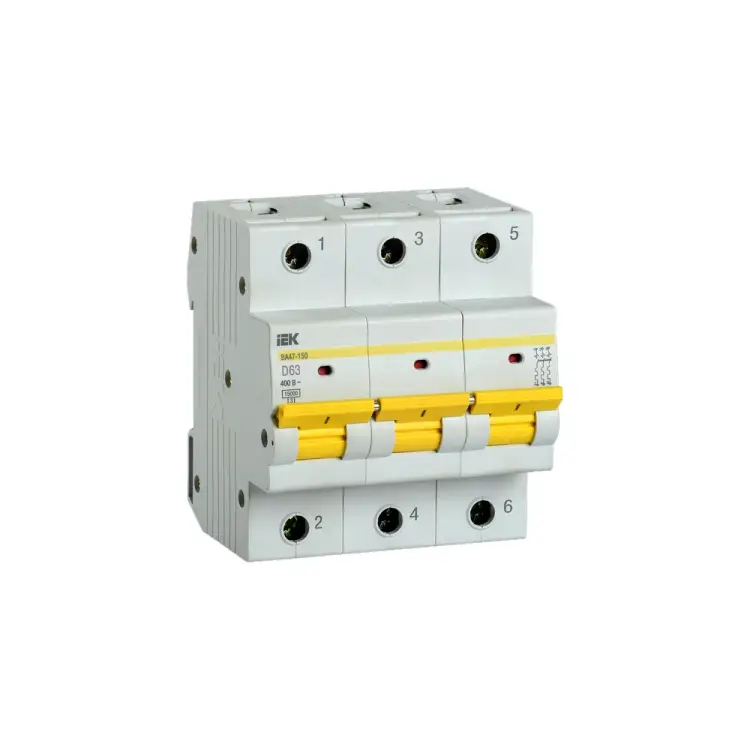 Автоматический выключатель IEK ВА47-150 MVA50-3-063-D