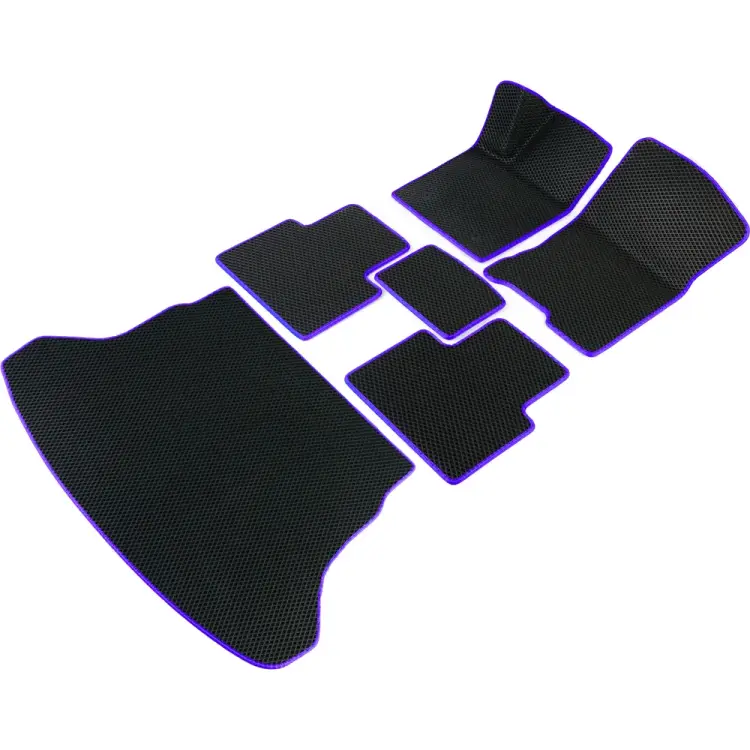 Коврики в салон и багажник для Nissan Terrano III 2014 - 2022 (БМВ Х5 Г05) Vicecar SBDL32059R-фиолетовый