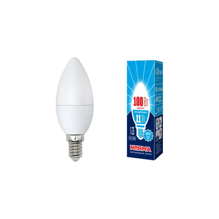 Светодиодная лампа Volpe LED-C37-11W/NW/E14/FR/NR UL-00003811