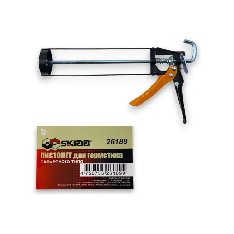 Скелетный пистолет для герметика SKRAB 26189