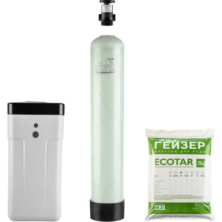 Установка обезжелезивания и умягчения воды Гейзер аквашеф 33675