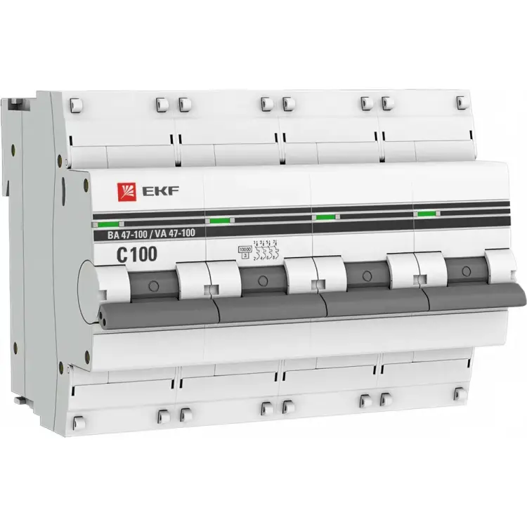 Автоматический выключатель EKF ВА47-100 PROxima mcb47100-4-100C-pro