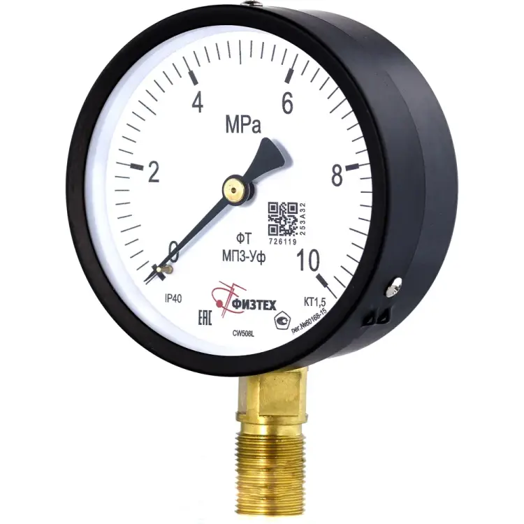 Манометр ПО Физтех, АО МП3-Уф 4687205178367