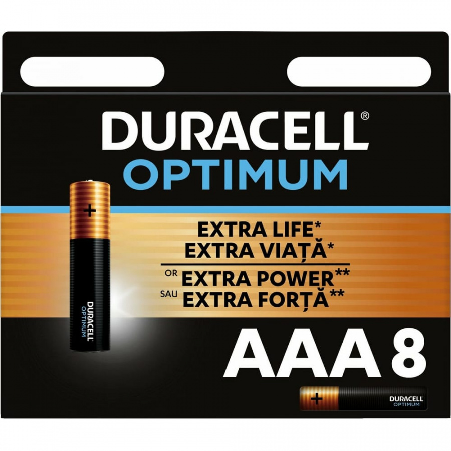 Алкалиновые батарейки Duracell Optimum