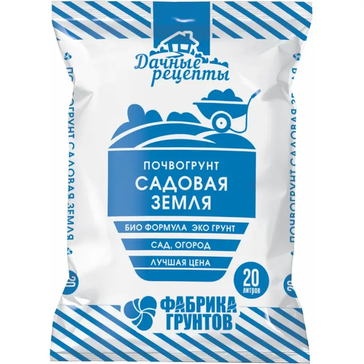 Почвогрунт Фабрика Торфа Садовая земля Дачные рецепты ДРСЗ-20