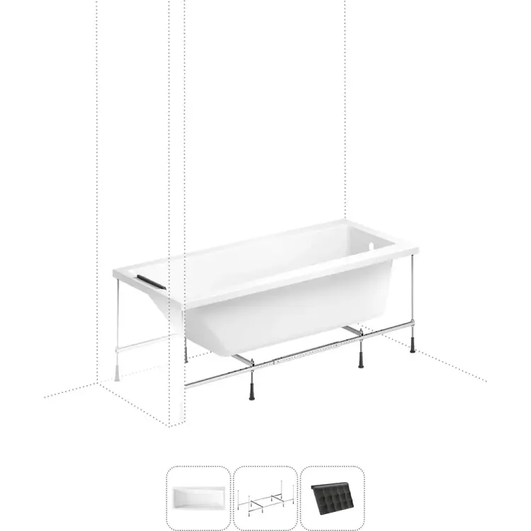 Акриловая ванна Lavinia Boho Rock S1-3707005P