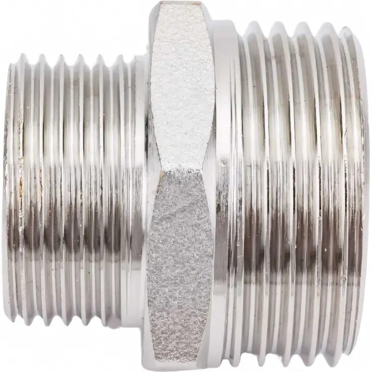 Переходной латунный резьбовой ниппель DOUBLE-LIN LL6050 (1"х3/4")