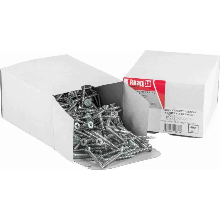 Универсальный саморез КВАДРА 5x50 400 шт. 503050010400