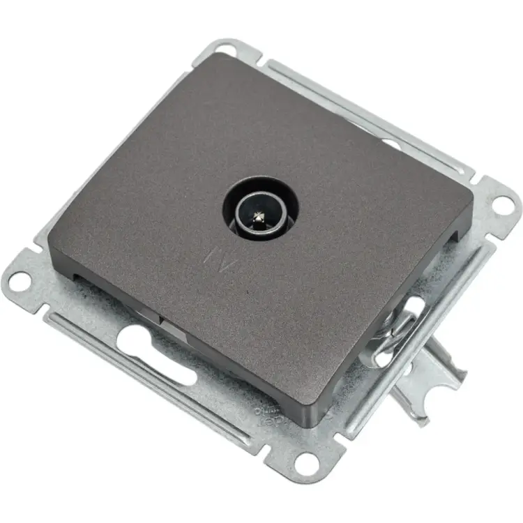 Проходная tv розетка Systeme Electric Glossa GSL001392