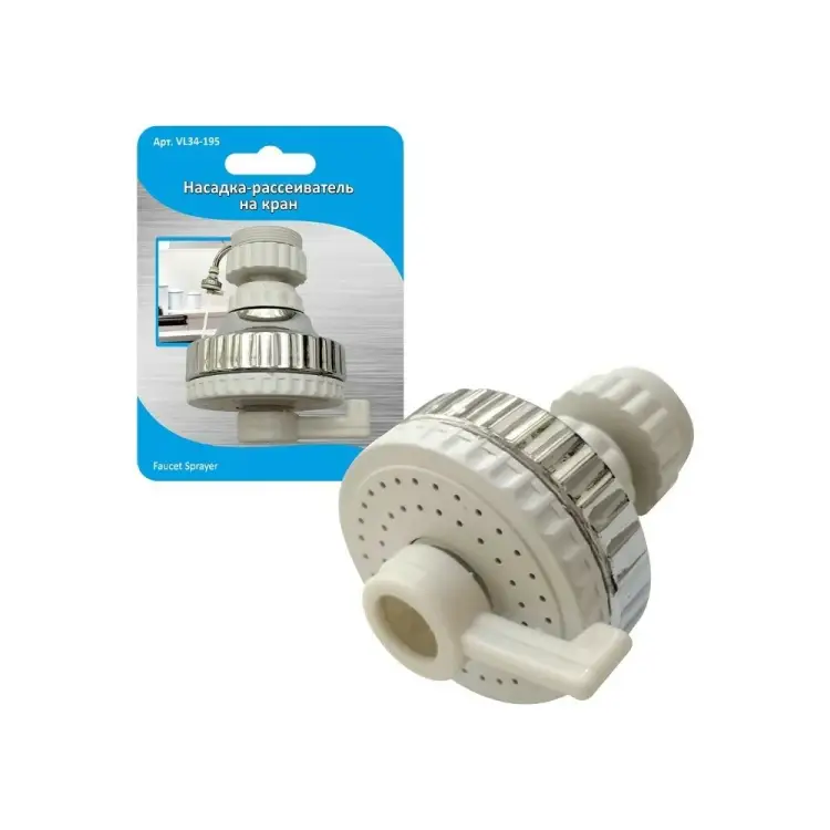 Насадка-рассеиватель на кран МУЛЬТИДОМ 6x5 см VL34-195