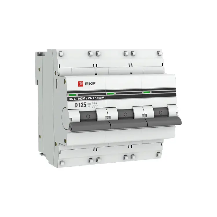 Автоматический выключатель EKF PROxima ВА 47-100M mcb47100m-3-125D-pro