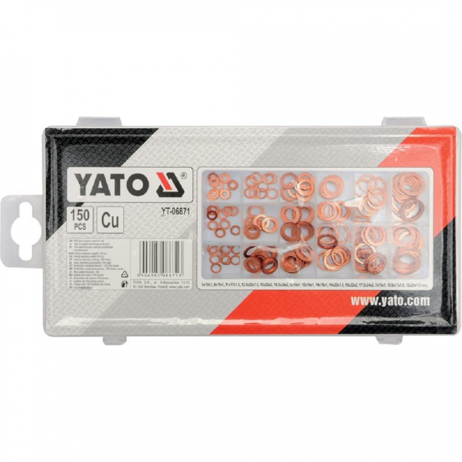 Медных колец набор YATO YT-06871