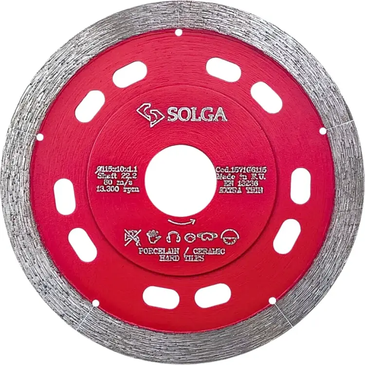 Сплошной диск алмазный по керамограниту керамике Solga Diamant HARD TILES 1571G6125 Сплошной диск алмазный по керамограниту керамике Solga Diamant HARD TILES 1571G6125