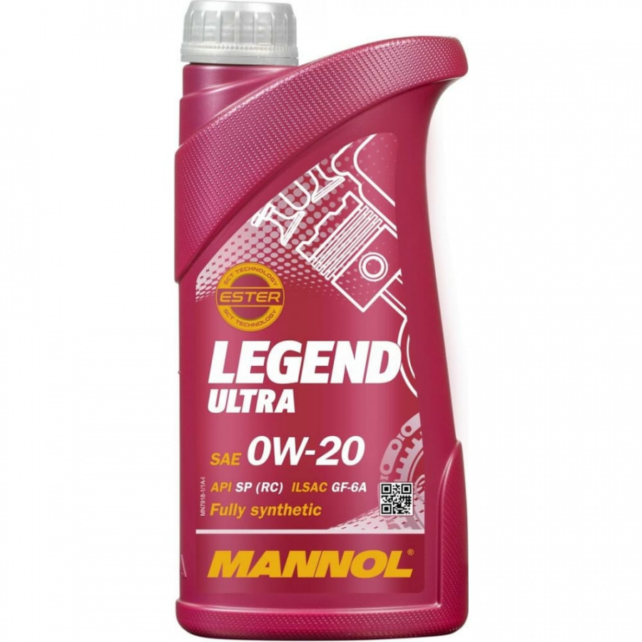 Синтетическое моторное масло MANNOL LEGEND ULTRA 0W20