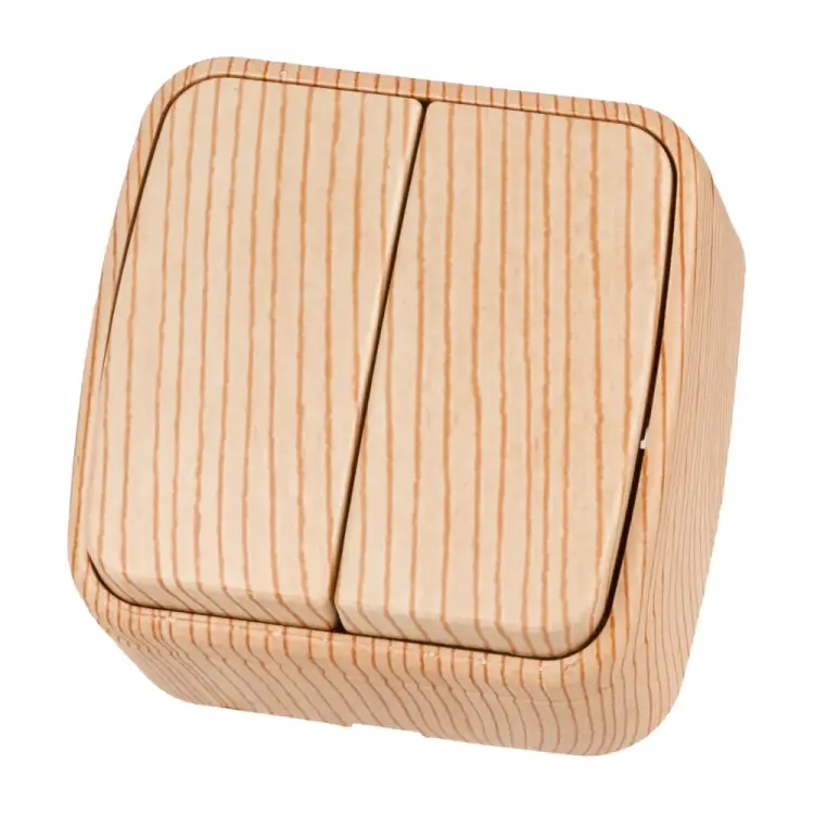 2-клавишный выключатель TDM ELECTRIC Дача Народная SQ1824-0052