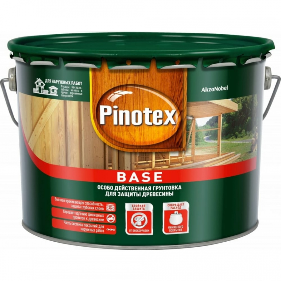 Обязательный глубокопроникающий грунт под антисептики Pinotex BASE