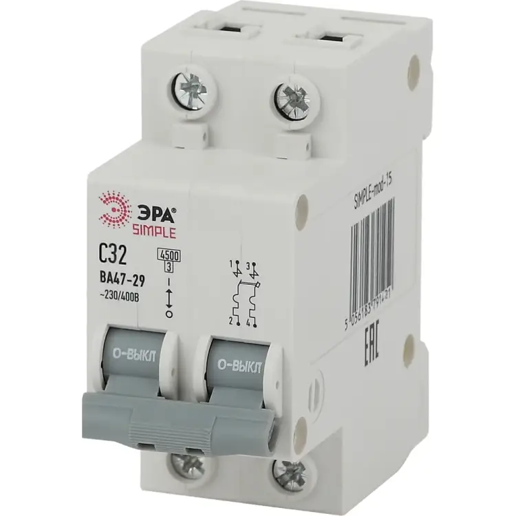 Автоматический выключатель ЭРА SIMPLE ВА 47-29 Б0039232
