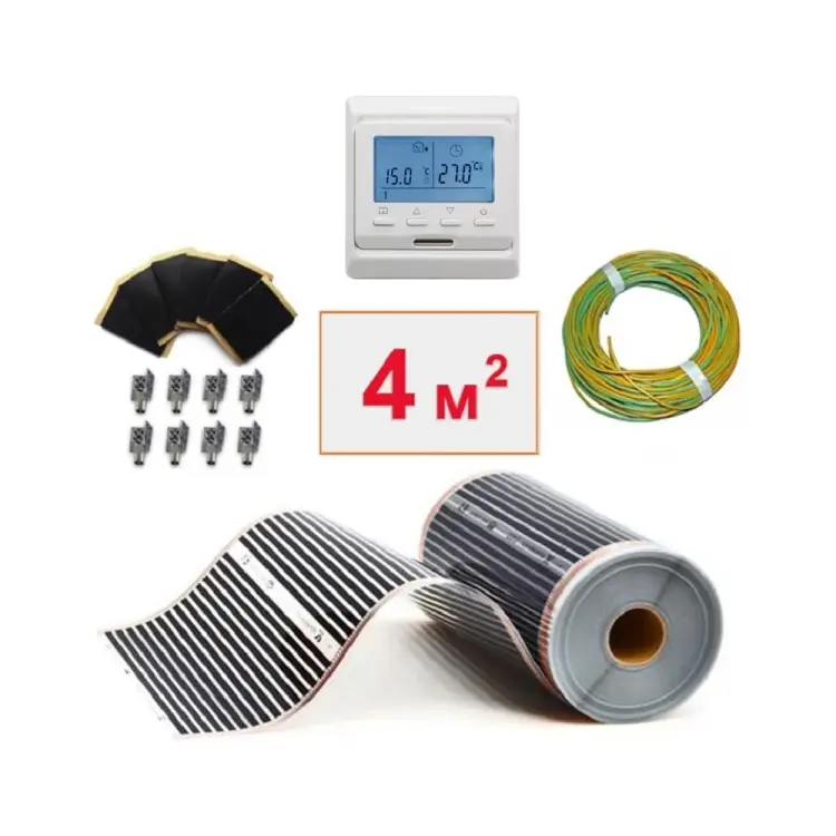 Пленочный электрический теплый пол ТеплоСофт 4м.кв./эл