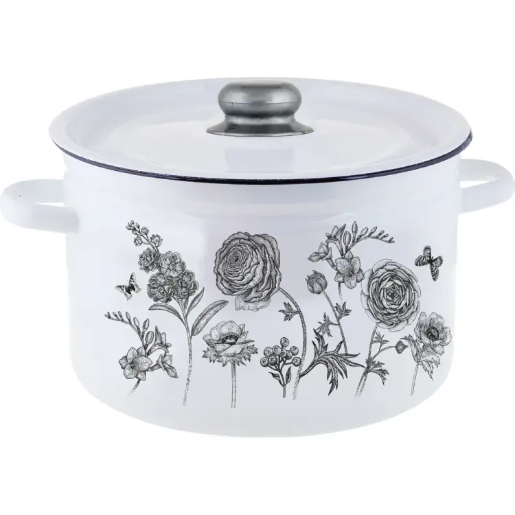 Эмалированная цилиндрическая кастрюля appetite Je t’aime 1с18с Je Эмалированная цилиндрическая кастрюля appetite Je t’aime 1с18с Je