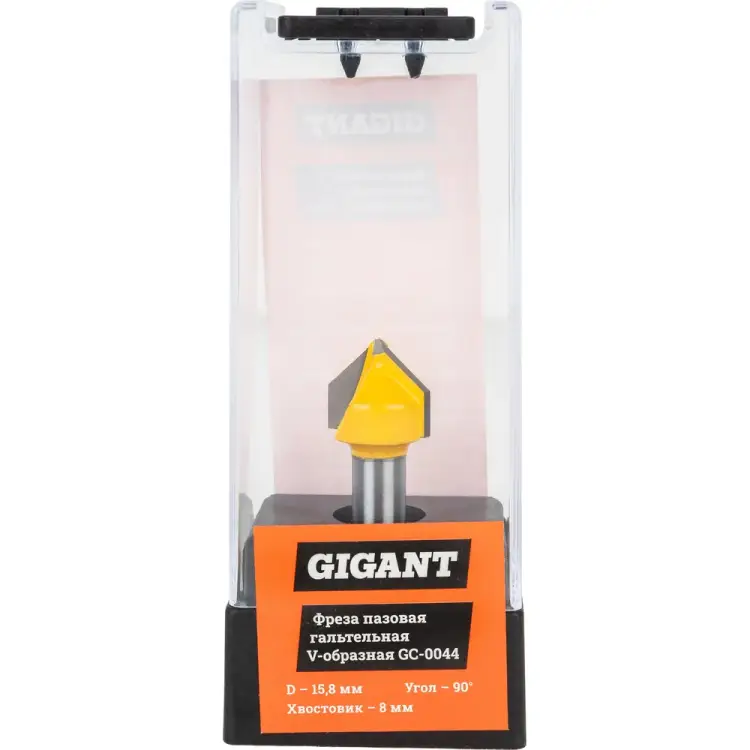 Пазовая гальтельная V-образная фреза Gigant GC-0044