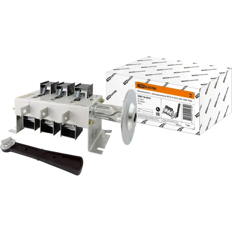 Выключатель-разъединитель TDM ELECTRIC ВР32-31В 31250 100А SQ0718-0035 Выключатель-разъединитель TDM ELECTRIC ВР32-31В 31250 100А SQ0718-0035