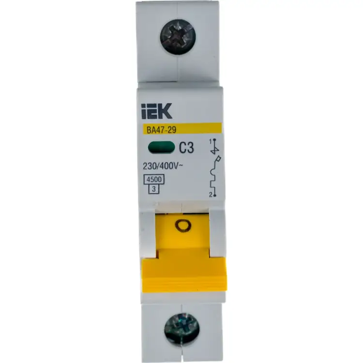Однополюсный автоматический выключатель IEK ВА47-29 MVA20-1-003-C