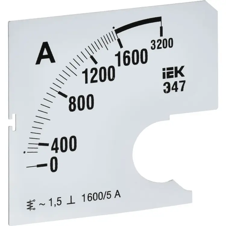 Сменная шкала к амперметру IEK э47 IPA10D-SC-1600