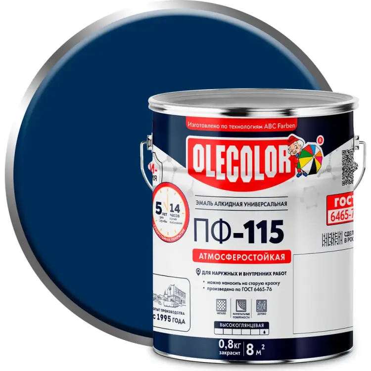 Эмаль Olecolor ПФ-115 4300002457 Эмаль Olecolor ПФ-115 4300002457