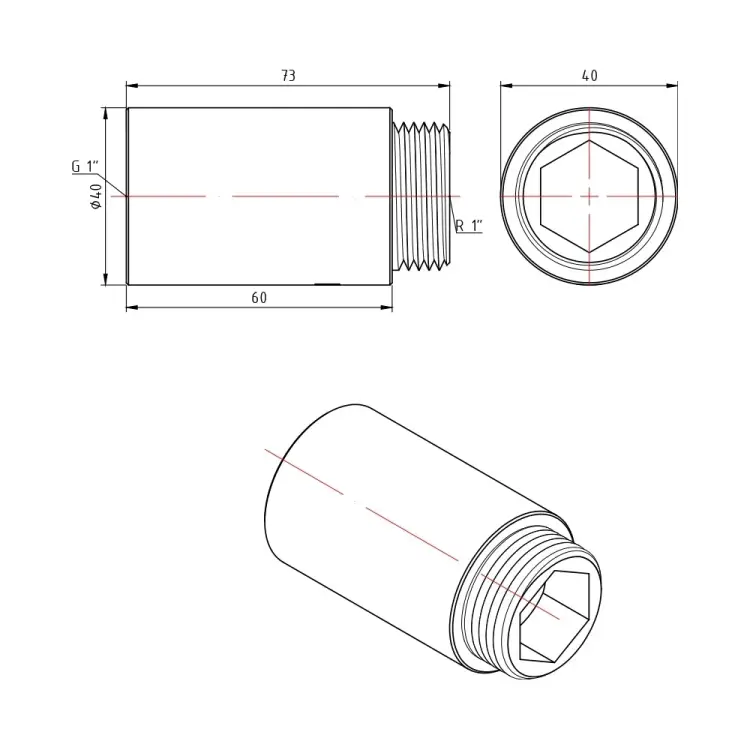 Удлинитель Valtec VTr.198.C.0660