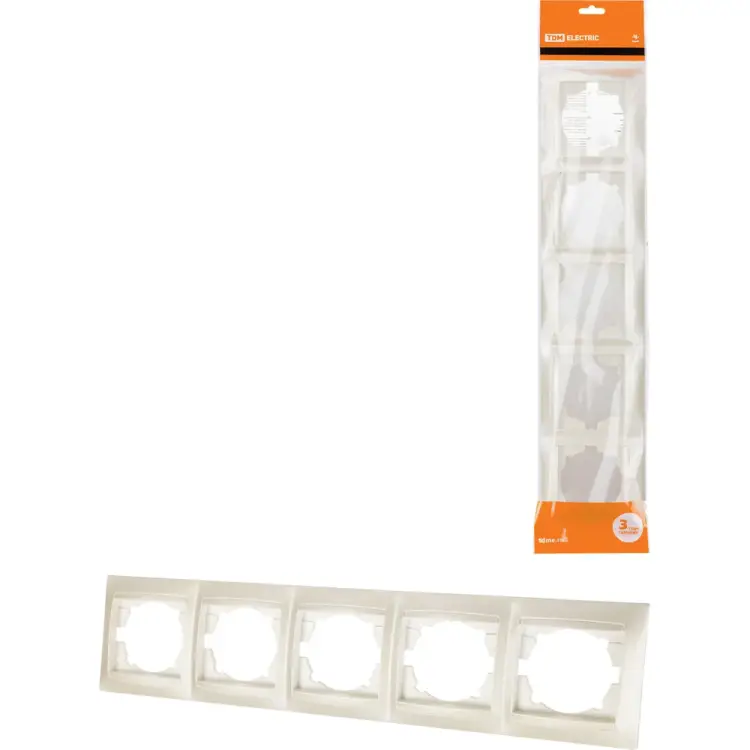 5-ти постовая горизонтальная рамка TDM ELECTRIC Лама SQ1815-0837