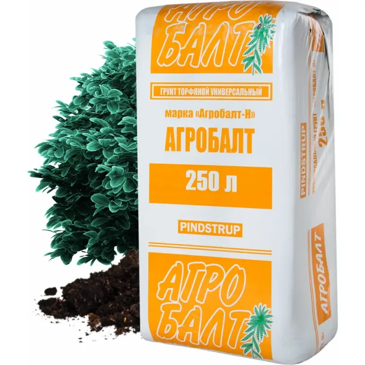 Торфянной нейтрализвоанный грунт для рассады Агробалт Н250